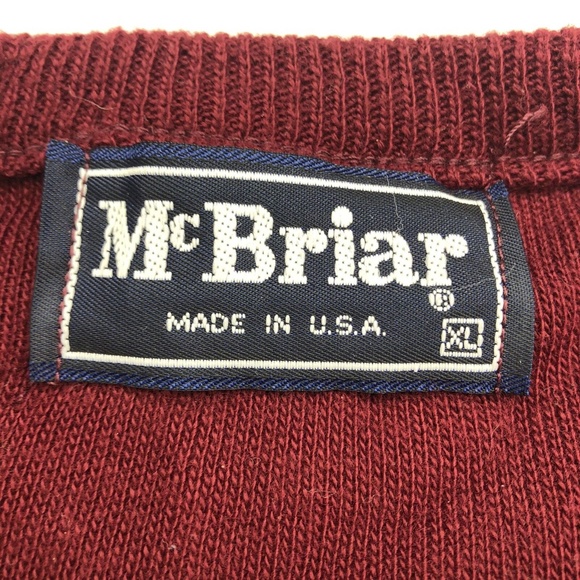 Vintage 80s Lake Erie Screw Embroidered Made in USA McBriar Sweater Size L/M - Picture 3 of 9
